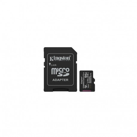 Kingston mälukaart Canvas Select Plus Gen3 64GB microSDXC 100MB/s A1 + adapter