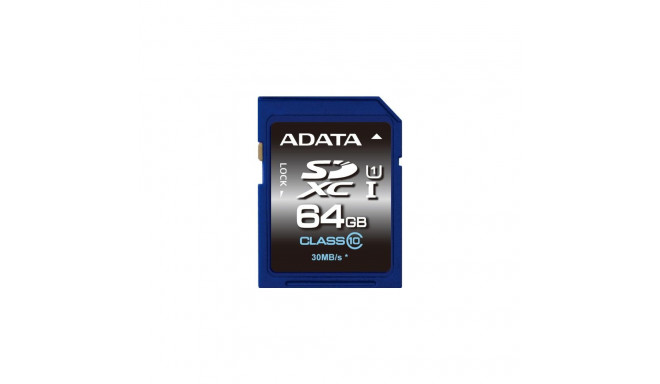 Premier SDXC mälukaart 64GB UHS-I U1 Class 10, sinine