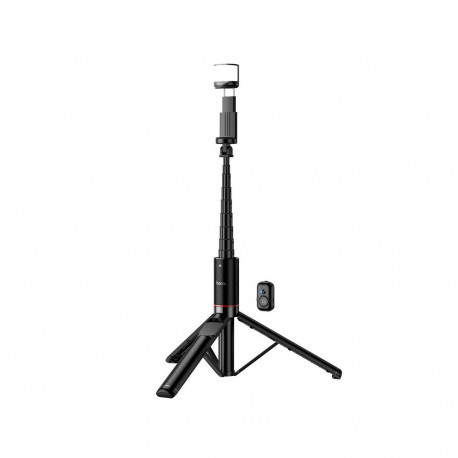 Selfie stick tripod with remote control + LED light Hoco K34 black
