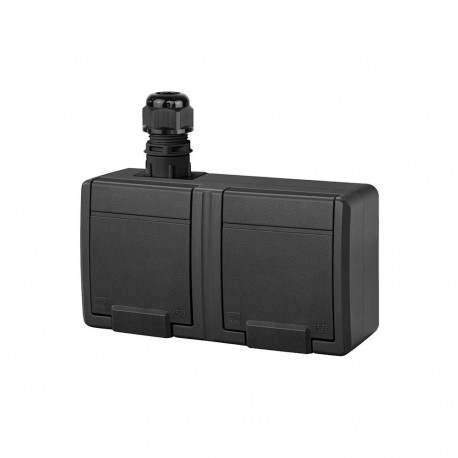 SOCKET 5045-67 2PLACE IP65 Aquant must