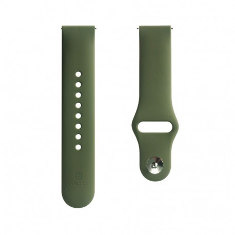 Evelatus Evelatus 20mm Silicone Loop Watch Straps (S/M 110mm) Olive
