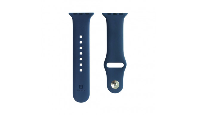 Evelatus Apple Watch 42/44/45mm Silicone Loop Watch Straps (S/M 110mm) Blue