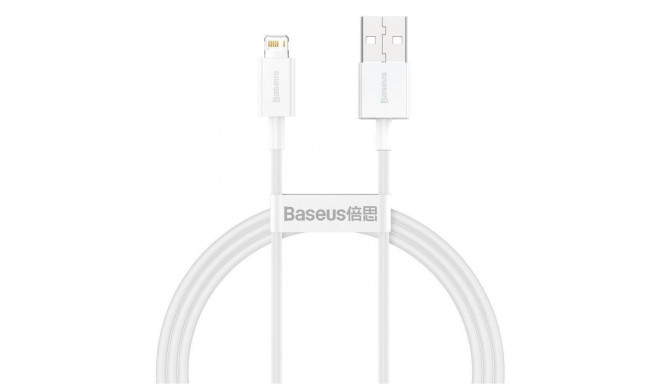 Baseus CABLE LIGHTNING TO USB 2M/WHITE CALYS-C02