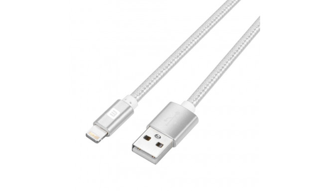 Evelatus kaabel Apple Lightning MFI04 2m, hõbedane