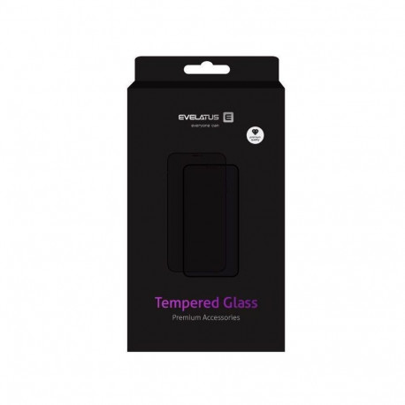 Evelatus Apple iPhone 12/12 Pro 6.1 Matte 2.5D Silk Cover Japan Glue Glass Anti-Static