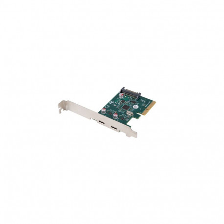Lanberg pci-express x1 kaart PCE-UC3-002 2x USB-C 3.2 GEN 2x1 madala profiiliga
