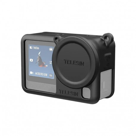 Telesin silikoonist kaitseümbris DJI Osmo Action 6 jaoks (must)