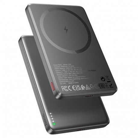HOCO Powerbank Q26 with MagSafe 5000mAh QC PD 2A 20W metal gray