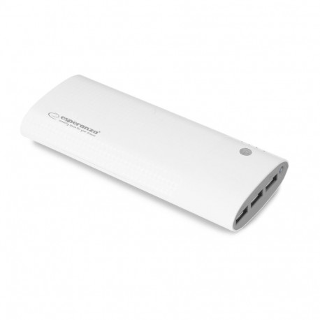 EMP115WE Power Bank 13800mAh Uranium Led Light biało-szary Esperanza