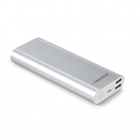 EMP113S Power Bank 10000mAh Proton srebrny Esperanza