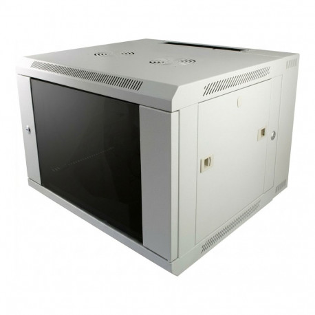 ALLNET võrgukapp 19" 12HE 1-osaline T450mm helehall, osadena (Flat Pack) SMA-seeria