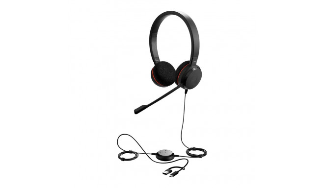 JABRA Evolve 20, Stereo UC, USB C/A adapter