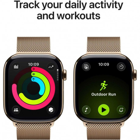 Apple Watch Series 11 Cellular 42mm Gold Titanium /Gold Milanese Loop
