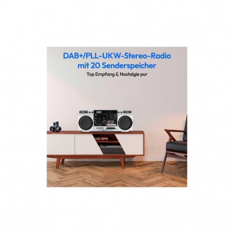 Medion P66538 Retro-Boombox White
