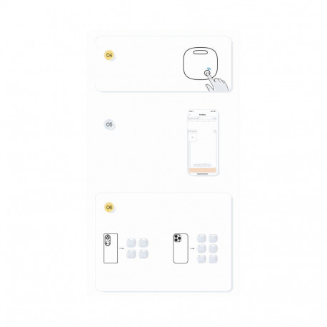 Baseus Intelligent T2 Pro, anti-loss device (white)