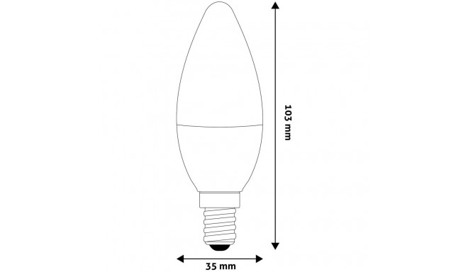 AVIDE E14 C37 6.5W 806lm 3000K