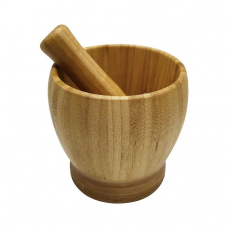 KingHoff Bamboo spice bowl, 9.8cm x 9cm, KH 1616