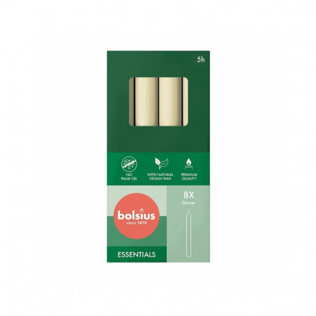 Bolsius Table candles 170/20mm Pearl 8pcs