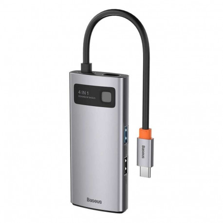 Baseus 4-in-1 hub CAHUB-CY0G Silver