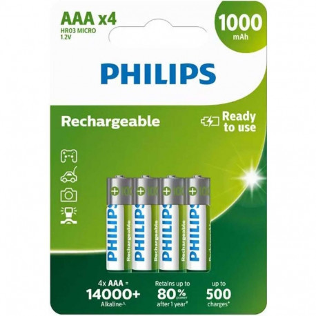 Philips R03B4RTU10/10 Rechargeable AAA / 4 pcs