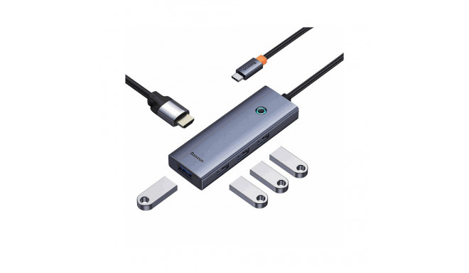 Baseus USB Hub UltraJoy 1xHDMI + 4xUSB 3.0 grey
