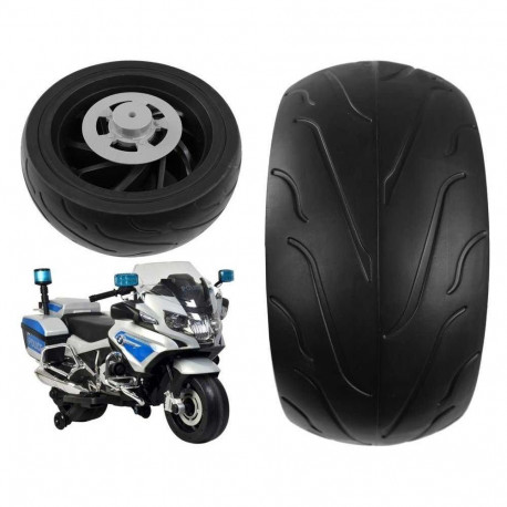 Lean Cars rear wheel for BMW R1200 battery-powered motorcycle