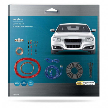 Nedis Car Audio Connector Kit 800 W | Gold Plated CKIT910VA