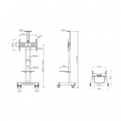 MULTIBRACKETS MB-2319 M Public floor stand