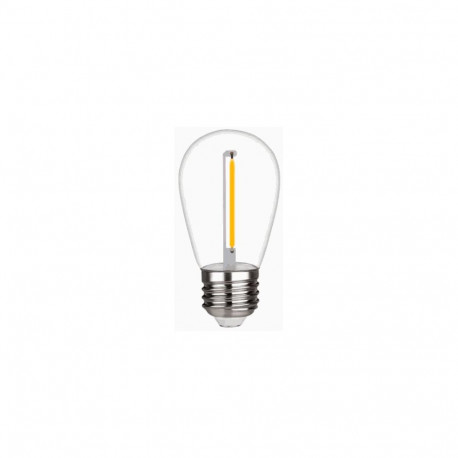 Visional LED Dimmable filament bulb E27, S14, 1W, 100lm, 3000K, 360°