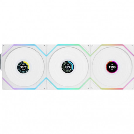 Lian Li FAN TL Wireless LCD Fan ARGB PWM 3pcs white