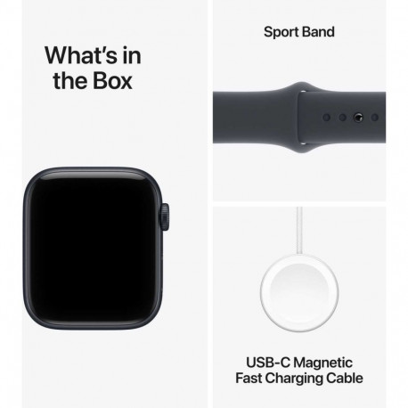 Apple Watch SE 3 44mm Midnight /Midnight Sport Band - S/M