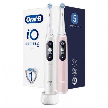 Oral-B iO6 Series Duo White/Pink Sand