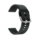 Riff 22mm Black Silicone Strap