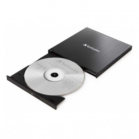 Verbatim 43886 External Slimline CD/DVD Writer Black