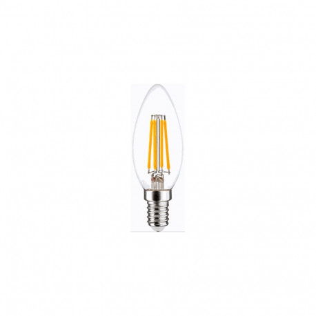 Visional LED Filament bulb E14, C35, 4W, 520lm, 3000K, 360°