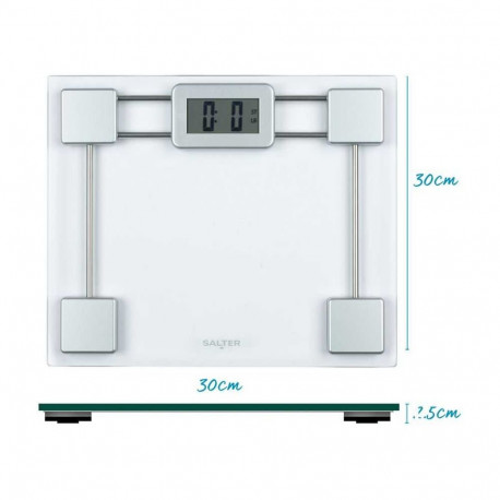 Salter 9081 SV3RFTE Glass Electronic Bathroom Scale