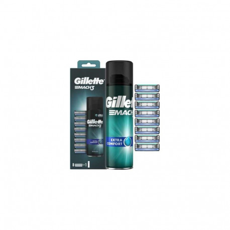 Gillette Mach3 8pcs + Mach3 gel 200ml