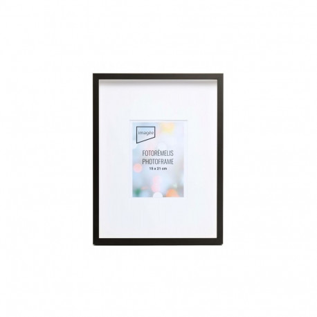 Picture Frame - Imagee AMRI 30x40 Wooden Frame for 15x20 Photo 14mm Depth Dark Brown