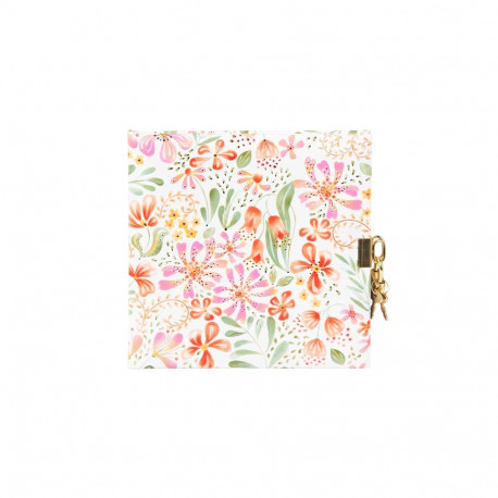 Notebook - GOLDBUCH 44631 Pianta Rossa 17x17 cm, 96 Pages, With Lock, Red