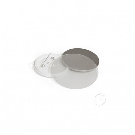Button - ARGO Plastic Button 25mm 100pcs White