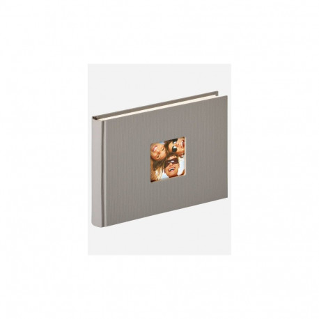 Photo Album - Walther FA-207-X 22x16 cm, 40 Pages, White Pages, Fun Grey