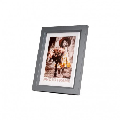 Frame - Fandy 50x70 Bevel Wooden Picture Frame Grey