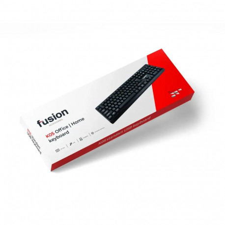 Fusion K05 keyboard USB black (ENG | RUS)