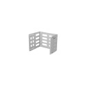 Lanberg Folding Bracket Wall-mount 19" 8U 497x400/240 | FB01-5408-10S | Gray