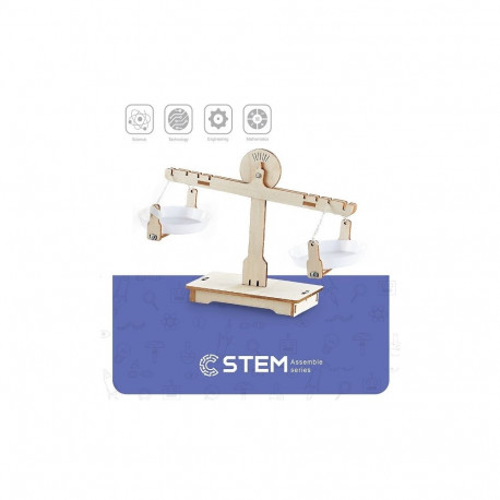 Wooden Assembly Kit Balance Scale, STEM Educational Toy