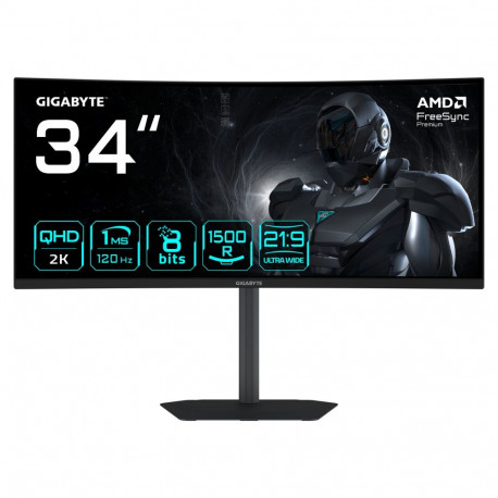 GIGABYTE mängumonitor GS34WQCA kõver 86,4cm