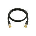 Python patch-kaabel Cat.7 S/FTP PiMF halogeenivaba 0,25m, must