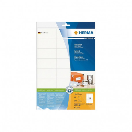 HERMA etiketid Premium A4 paber 70x36mm 240tk, valge