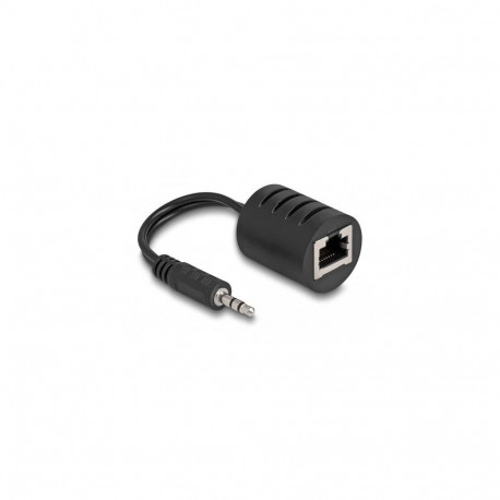 DeLOCK Stereo Audio Extender RJ45 jack to 3.5 mm stereo jack male Cat.5 up to 50 m set 2 pieces