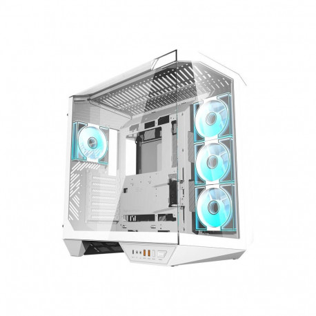 Computer Case - Darkflash DY470 Midi Tower ATX, MicroATX, ITX, Tempered Glass, White